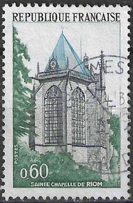 Francia 1971 - Yvert 1683 - Sainte-Chapelle de Riom (ST), Envoi, Affranchi