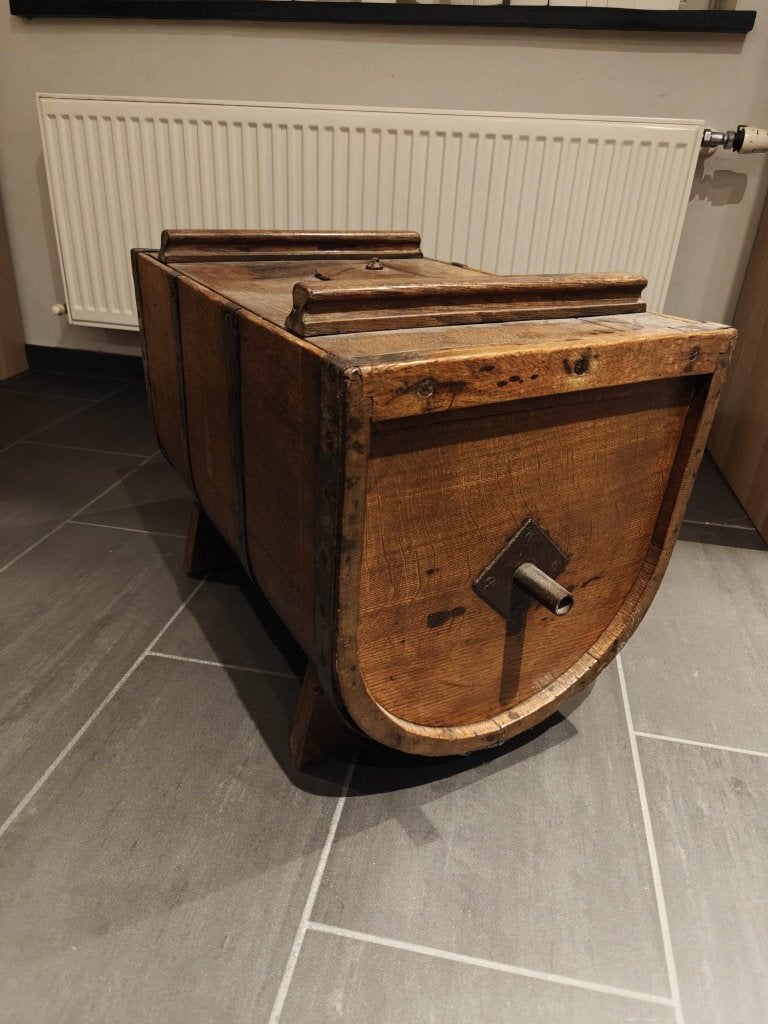 Antieke houten boterton – authentiek, decoratief & uniek, Enlèvement