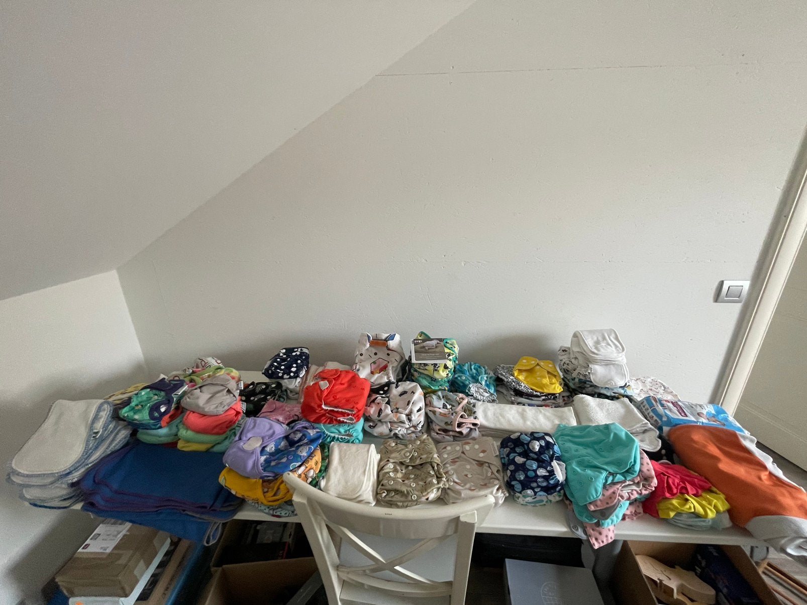 Zeer groot pakket wasbare luiers, Ophalen, Zo goed als nieuw