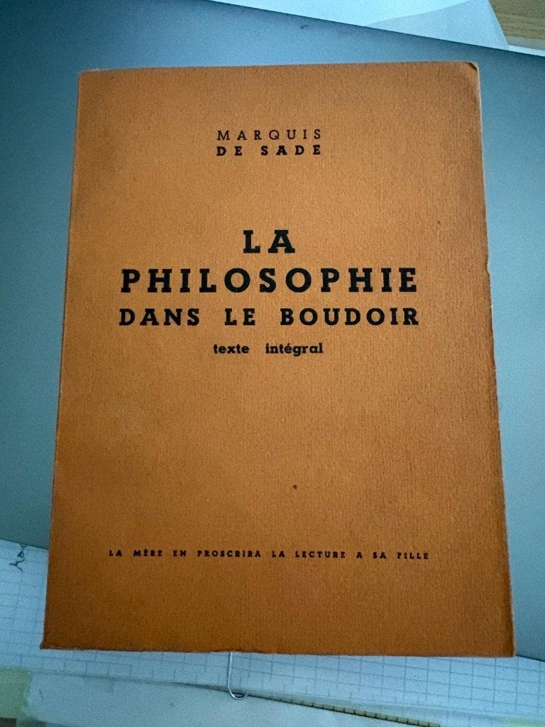 Marquis de Sade – *La Philosophie dans le Boudoir* 1948, Antiek en Kunst, Ophalen of Verzenden
