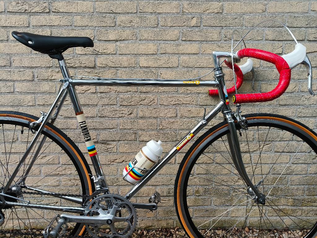 Vélo route rétro unique Chrome Flandrien Super 8 taille 55, Vélos & Vélomoteurs, Enlèvement
