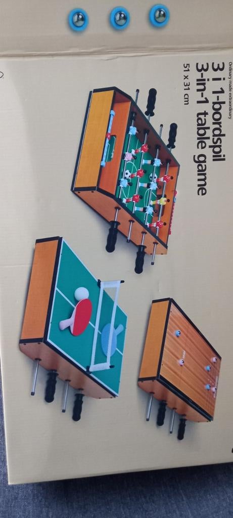 Speeltafel 3 in 1, Ophalen