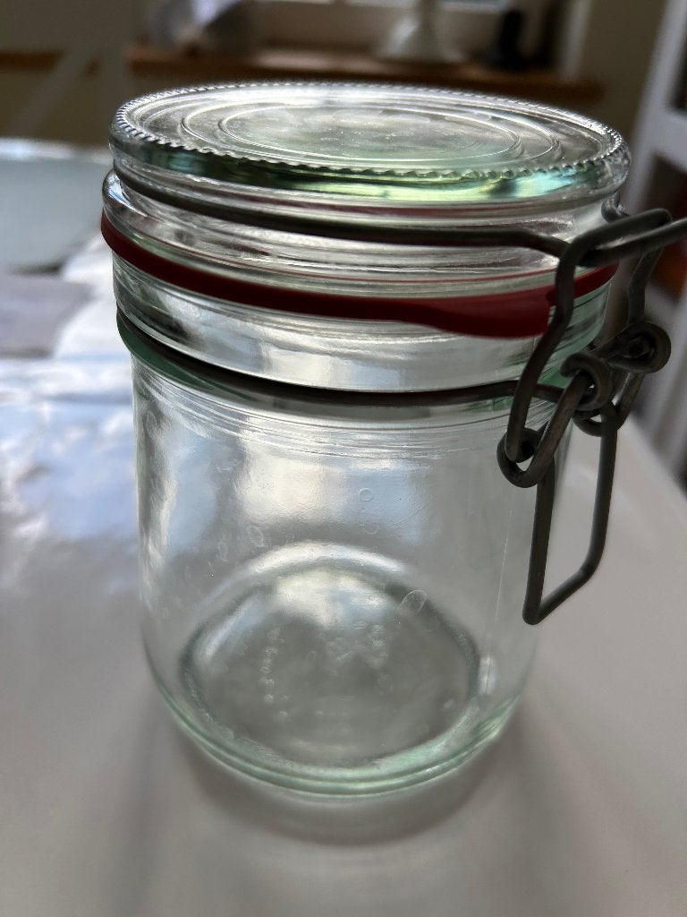 Bocaux à conserve à clip - 720ml, Vintage, Comme neuf, Verre, Enlèvement