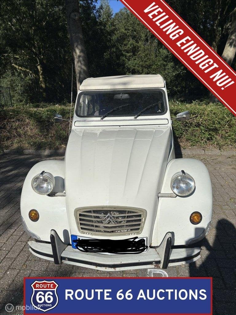 Citroën 2CV | 1990 | Route 66 Auctions, Auto's, Citroën, Zwart, Bedrijf, Handgeschakeld