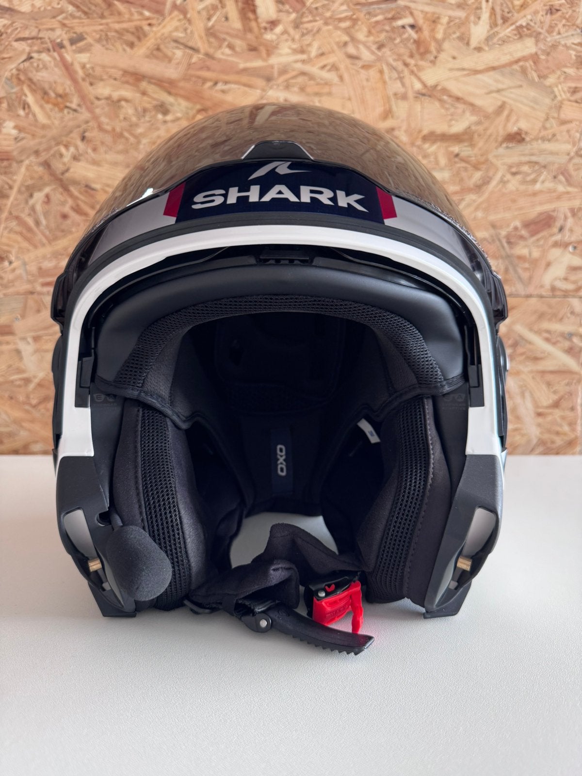 Shark OXO flip-over helm, Medium met Sena intercom Mesh, Motoren, Kleding | Motorhelmen, Systeemhelm, Shark, Ophalen