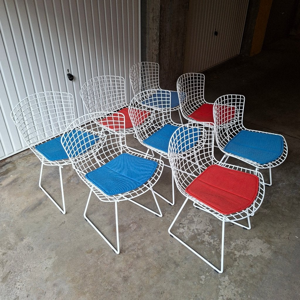 8 chaises Harry Bertoia édition Knoll, Antiquités & Art, Enlèvement
