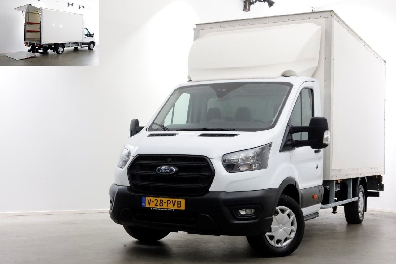 Ford Transit 350 2.0 TDCI 130pk RWD Trend Bakwagen met laadk, Wit, Bedrijf, Ford, Onderhoudsboekje
