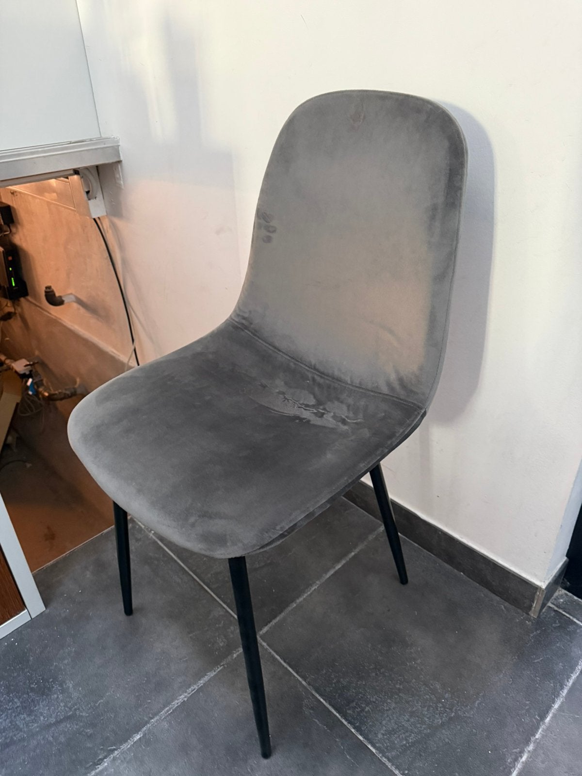 8 Stoelen, Huis en Inrichting, Ophalen, Gebruikt, Grijs, Vijf, Zes of meer stoelen