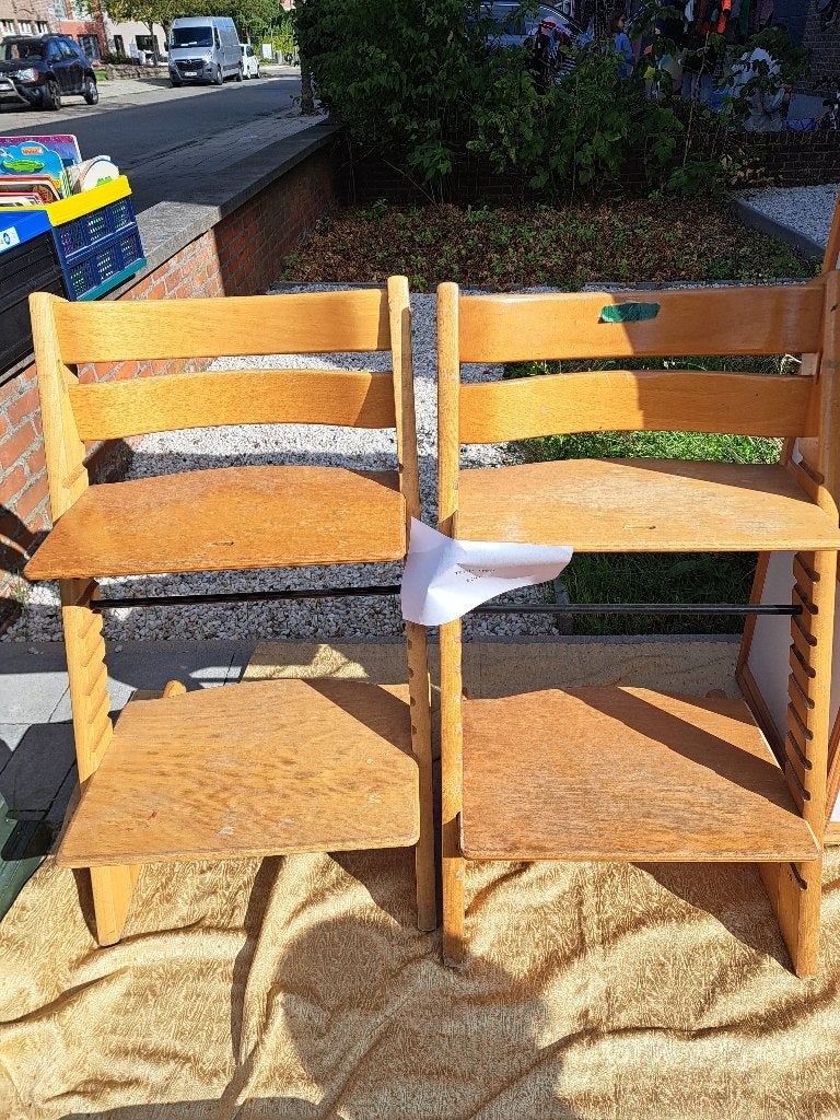 Stokke Tripp Trapp 2 stoelen, Kinderen en Baby's, Ophalen, Gebruikt, Meegroeistoel