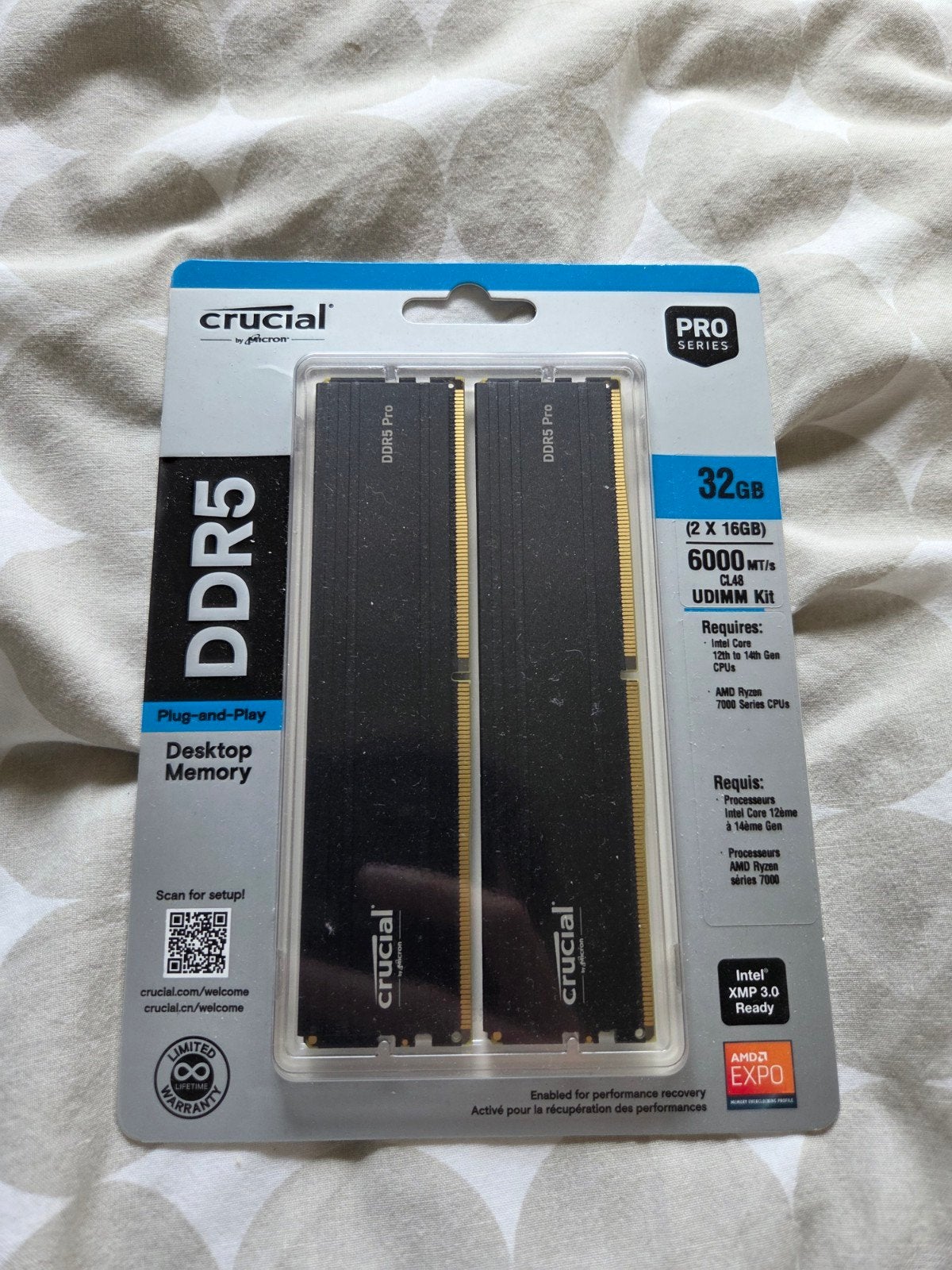 DDR5 sticks 32GB 6000MHz, Computers en Software, RAM geheugen, Ophalen of Verzenden, DDR5