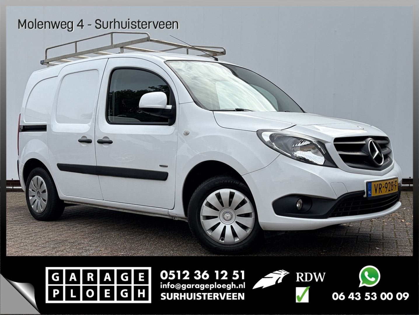 Mercedes-Benz Citan 109 CDI BTW VRIJ BlueEFFICIENCY Trekhaak, Auto's, 110 g/km, Wit, Mercedes-Benz, Bedrijf