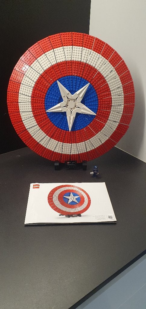 Lego marvel 76262 Het schild van Captain America, Enfants & Bébés, Jouets | Duplo & Lego, Comme neuf, Lego, Ensemble complet, Complet