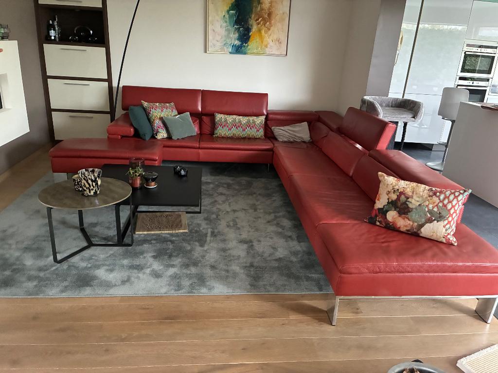 Canapé d'angle en cuir Jori, Maison & Meubles, Enlèvement, Utilisé, Cuir