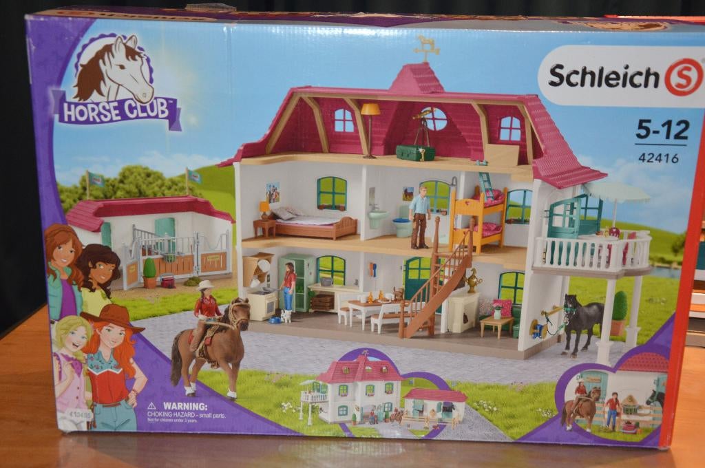 Schleich 42416 grote manege met woning en stal, Collections, Enlèvement, Comme neuf