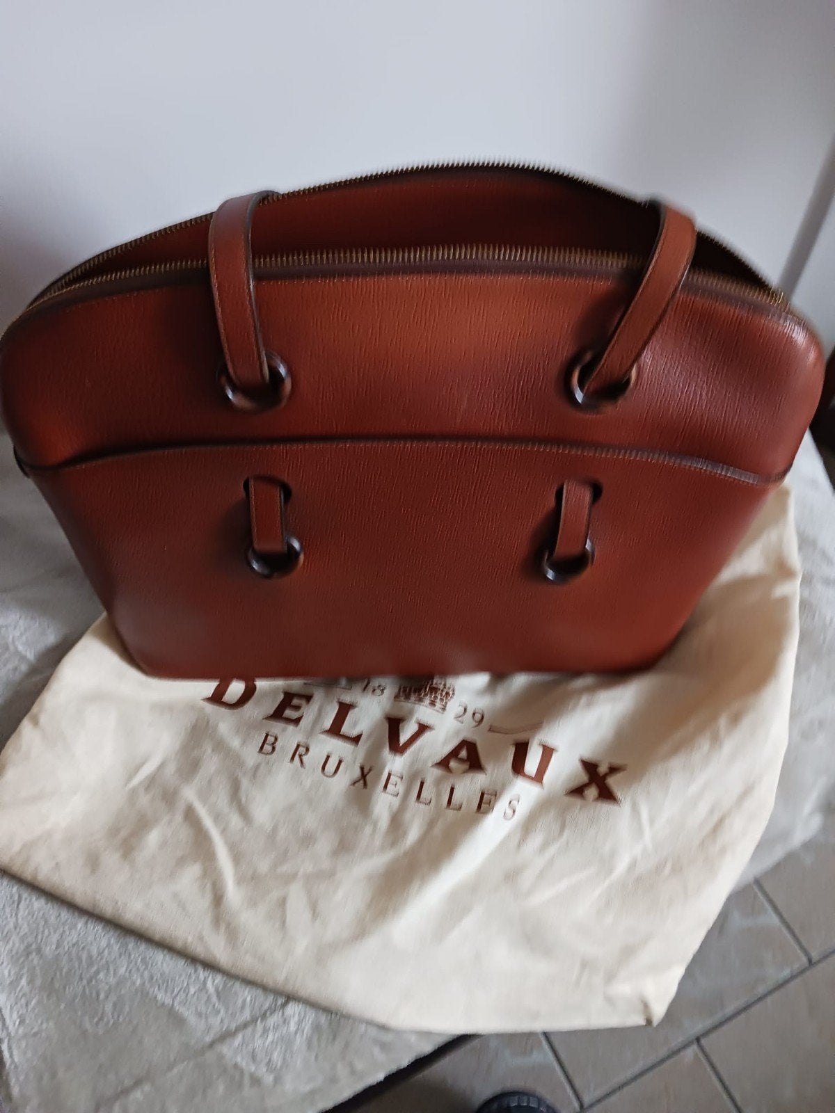 Sac Delvaux cuir naturel vintage avec sa housse, Handtassen en Accessoires, Tassen | Damestassen, Ophalen