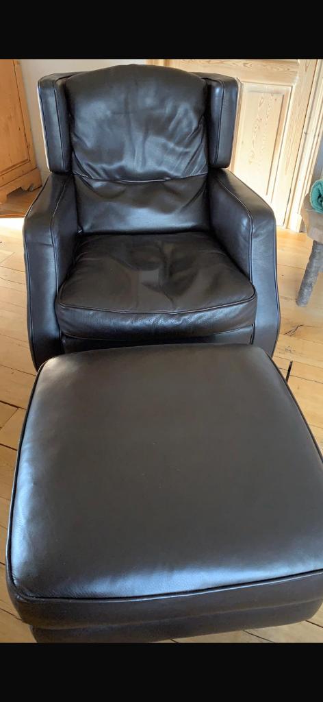 Zetel in leder. Merk Natuzzi, Huis en Inrichting, Ophalen, Zo goed als nieuw