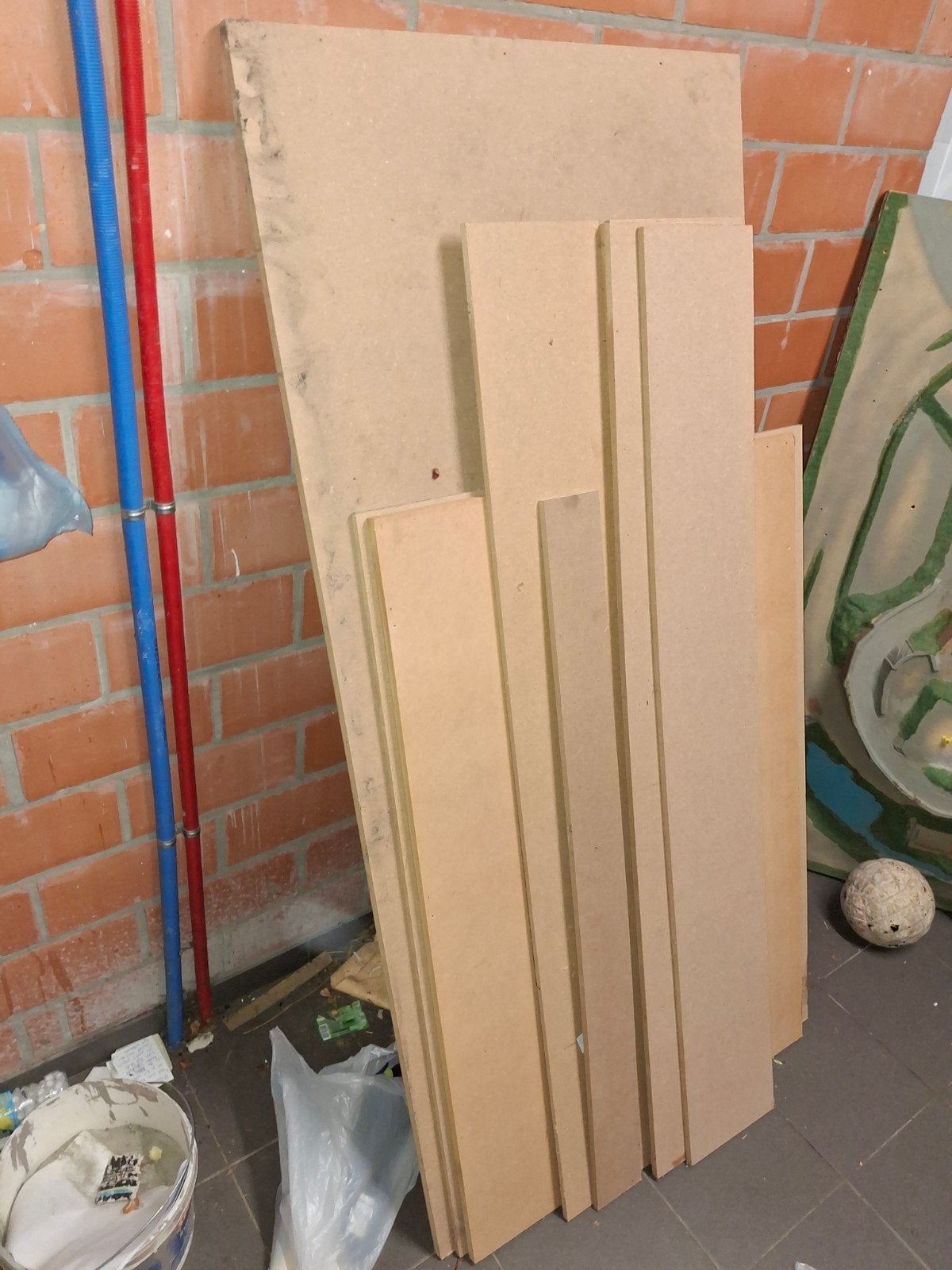 verschillende afmetingen mdf plaat in goede staat, Doe-het-zelf en Bouw, Platen en Panelen, Ophalen, Zo goed als nieuw