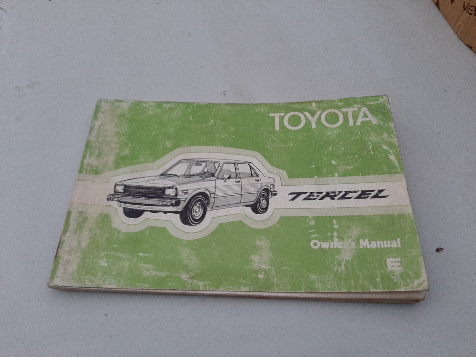 Toyota Tercel Gebruikershandleiding (Owner's Manual), Enlèvement ou Envoi