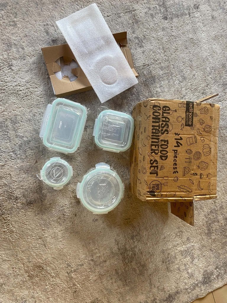 Boîtes de conservation en verre hermétiques (7 pièces), Neuf, Enlèvement ou Envoi, X, Sans BPA
