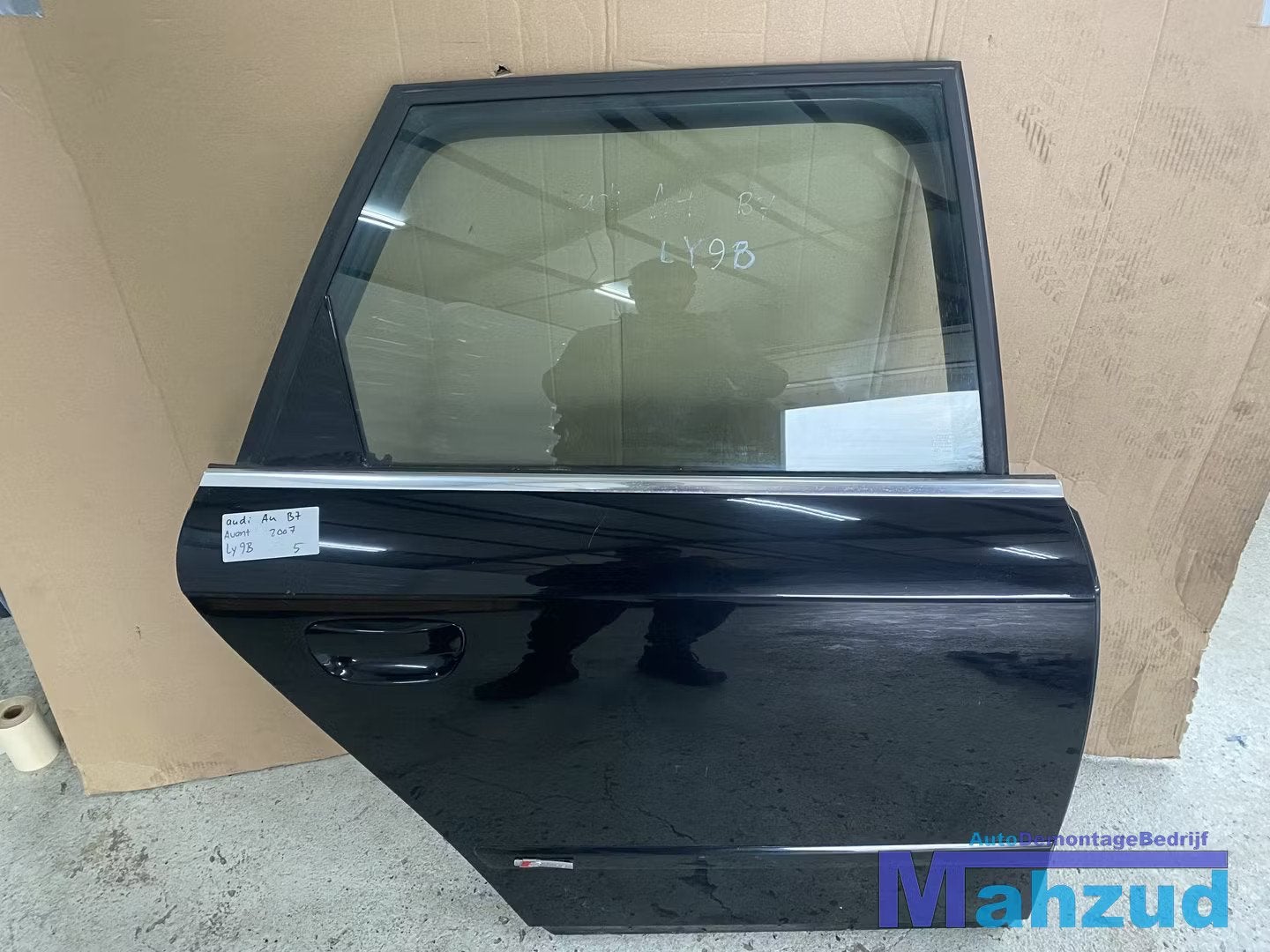 AUDI A4 B7 AVANT Zwart LC9Z Rechts achter deur portier 04-08, Auto-onderdelen, Gebruikt, Deur, AUDI AG, Audi