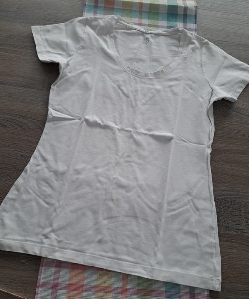 Zeeman effen wit t-shirt 42, Kleding | Dames, Wit, Maat 42/44 (L), Ophalen of Verzenden, Zo goed als nieuw