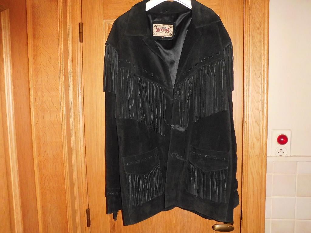 Zwart daim vest. large, Enlèvement, Neuf, Noir