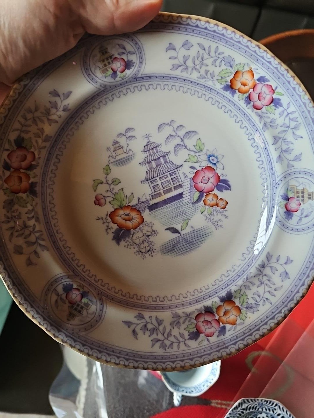 Lot de 6 assiettes anciennes Petrus Régout Maastricht Ristor, Antiquités & Art, Enlèvement