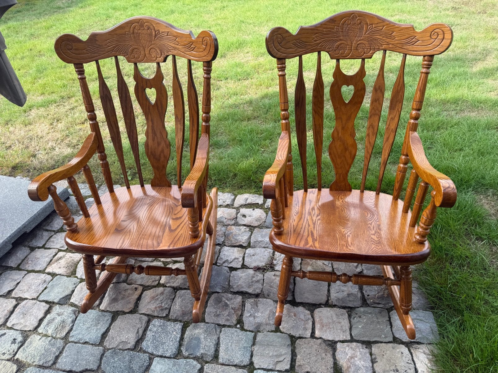 2 Klassieke houten schommelstoelen, Ophalen