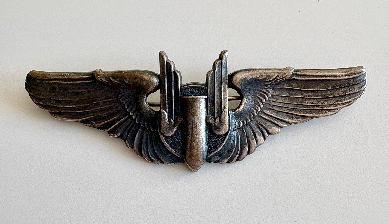 WWII Aerial Gunner wings AE Co. Utica New York, Collections, Enlèvement ou Envoi