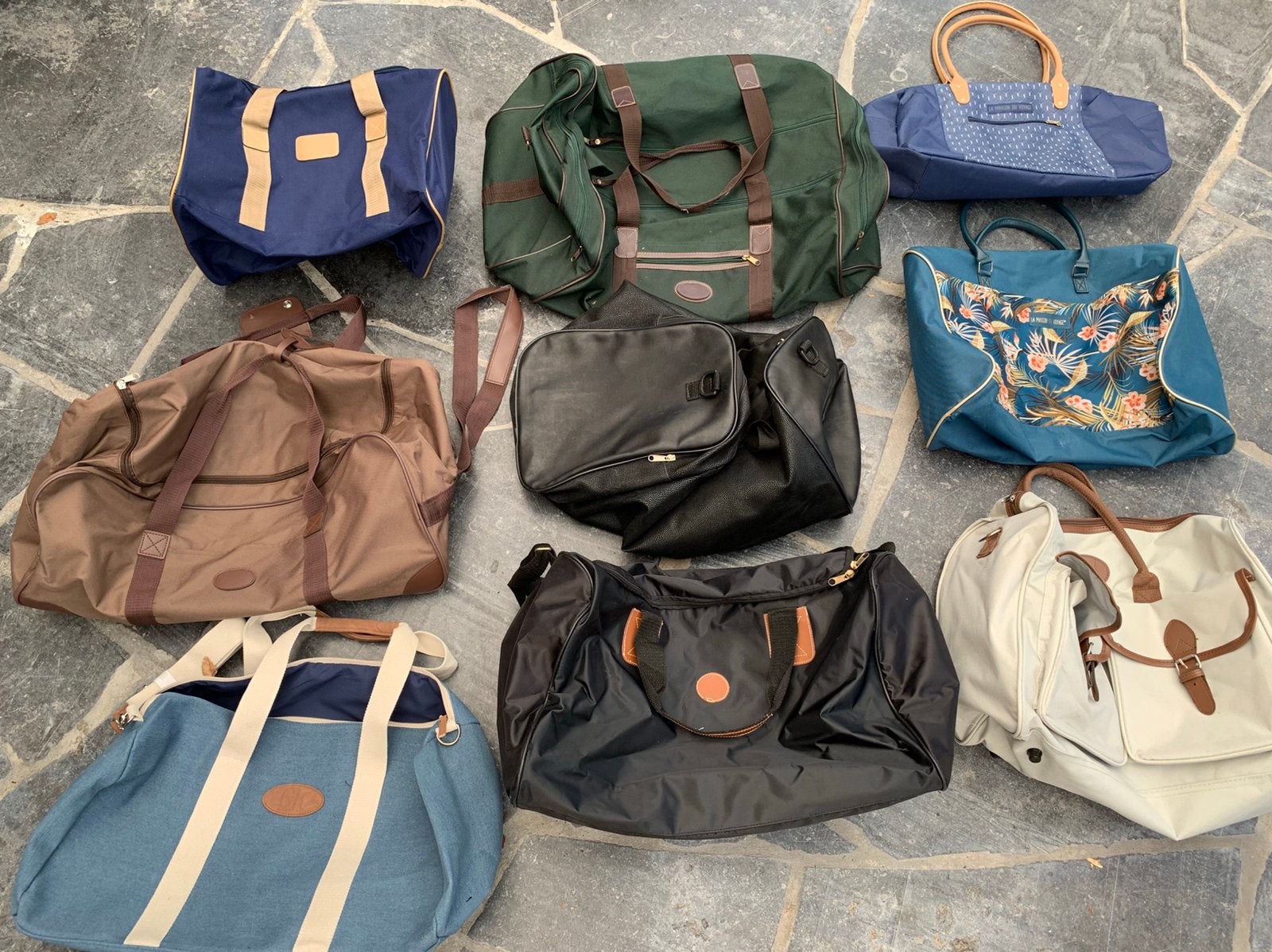 Lot de 9 sacs de voyage - comme neuf, Enlèvement, Comme neuf