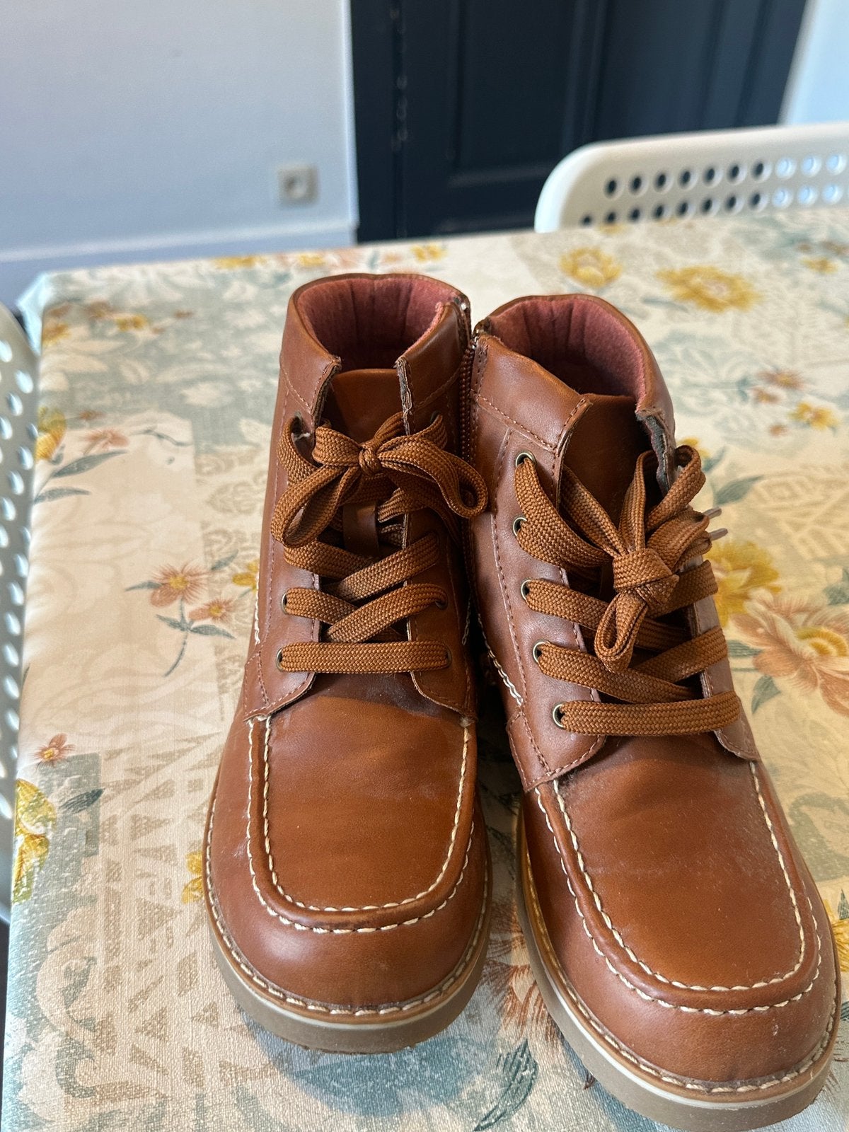 Bottines enfant garçon, Bottes, Enlèvement ou Envoi, Comme neuf, Brun
