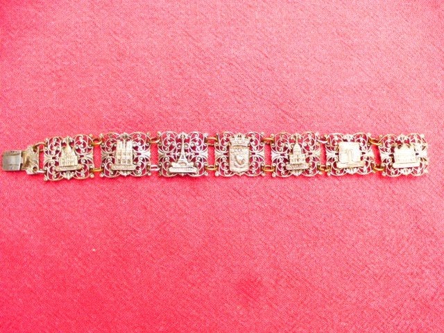 Bracelet souvenir, Enlèvement ou Envoi, Utilisé, Or, Autres matériaux