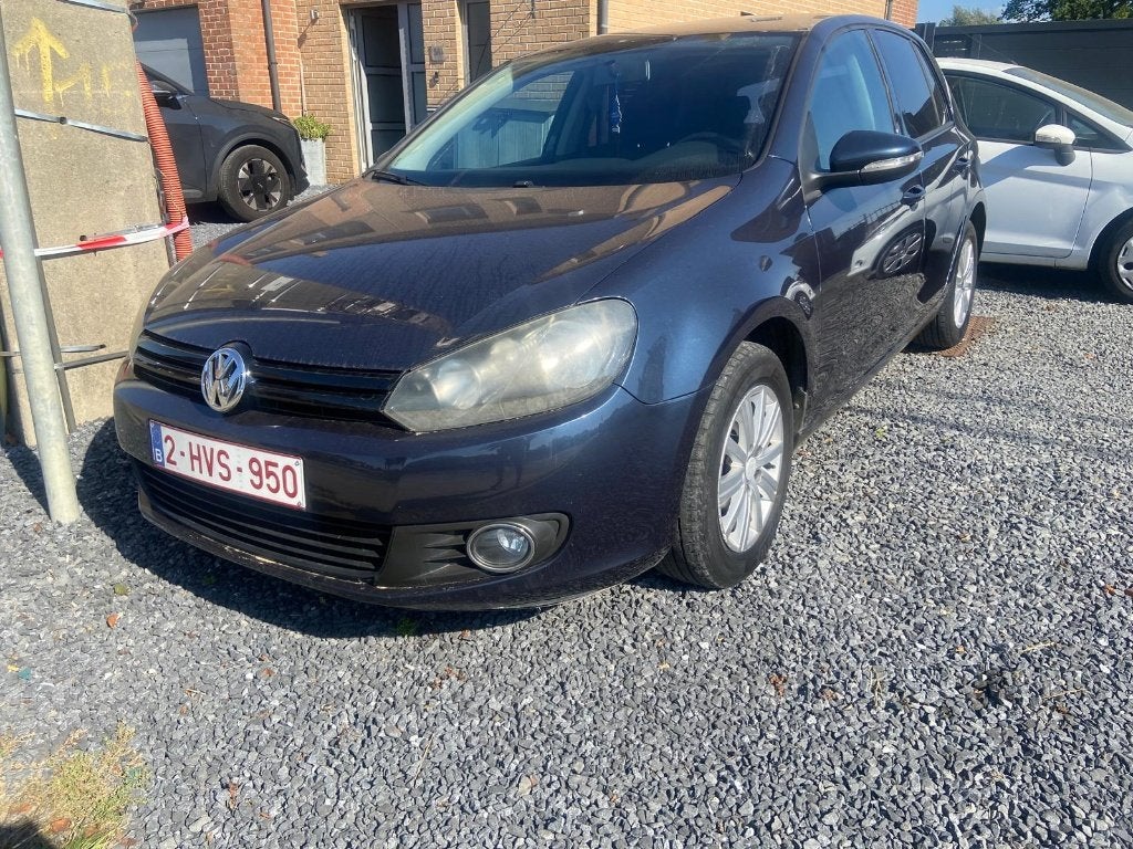 Volkswagen golf 6 1600tdi 90ch airco gps impeccable, Autos, Euro 5, Achat, Noir, 5 portes