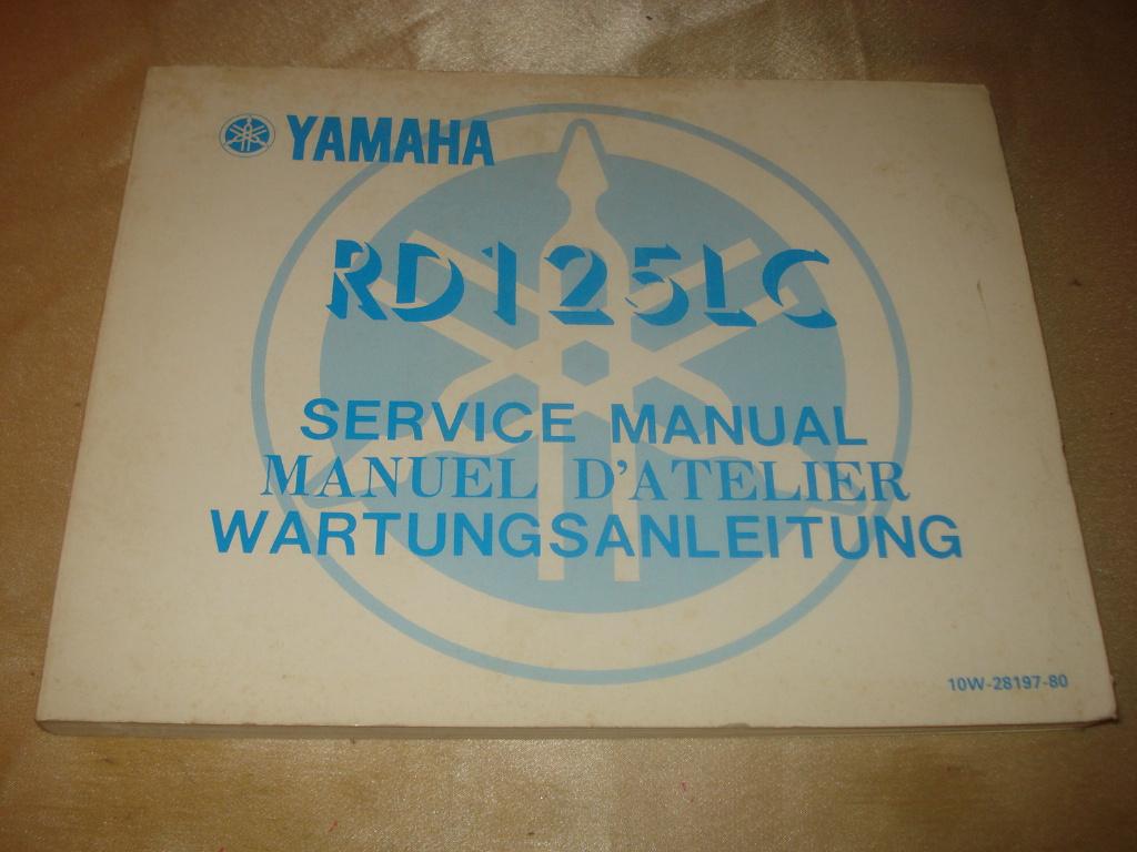 YAMAHA RD125LC Ancien Manuel d'Atelier, Motoren, Handleidingen en Instructieboekjes, Ophalen of Verzenden, Yamaha