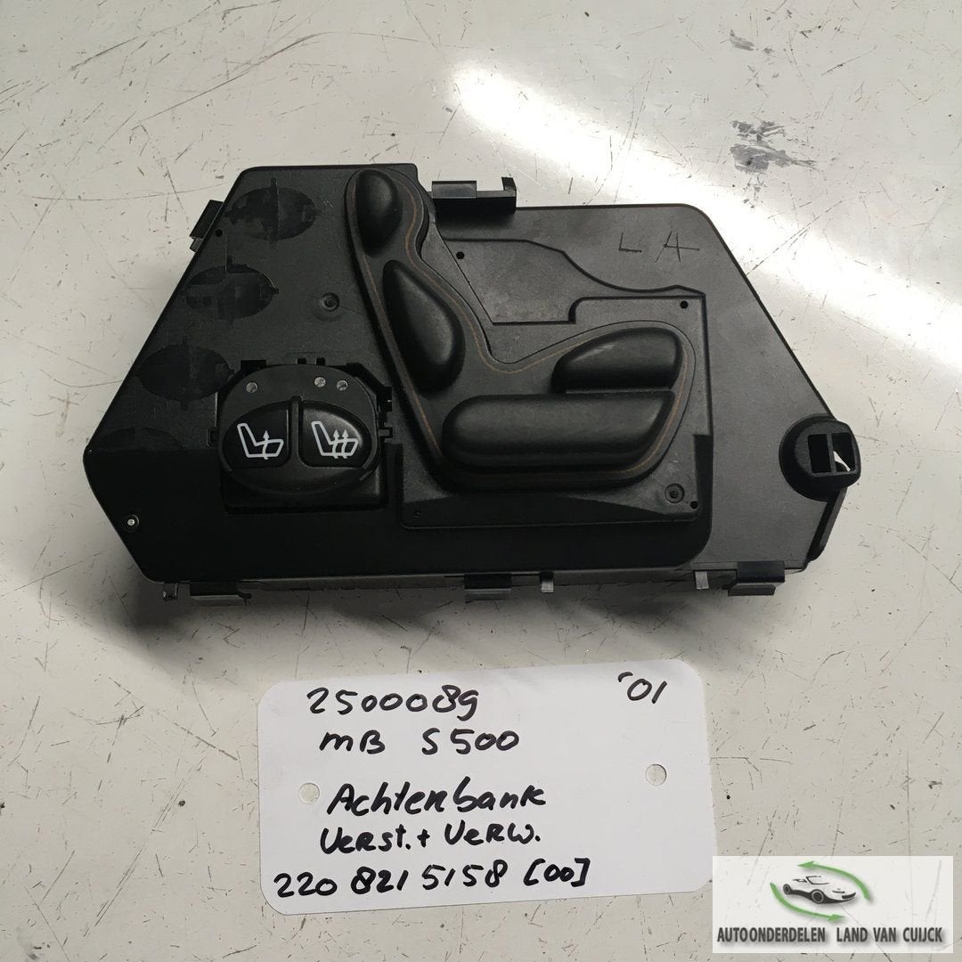 Mercedes S500 2001 25000098 Achterbank - Stoelverstelschakel, -, Utilisé, -, -