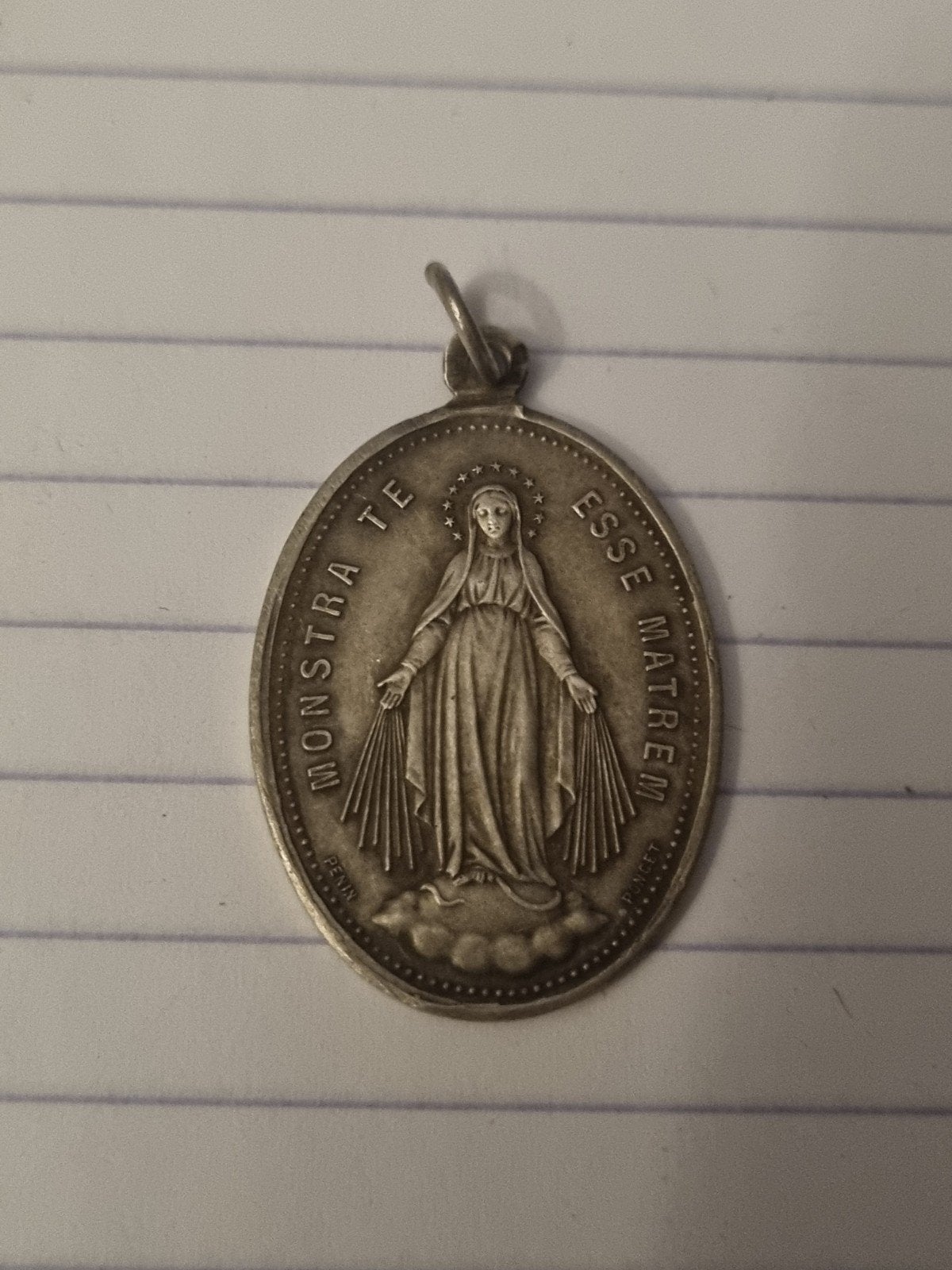 Ancienne médaille en argent., Enlèvement ou Envoi