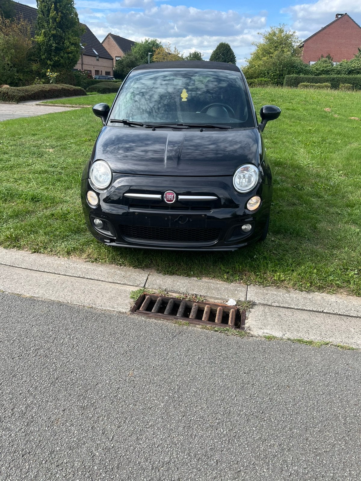 Fiat500 cabrio sport edition, Auto's, Voorwielaandrijving, Euro 5, Zwart, Cabriolet