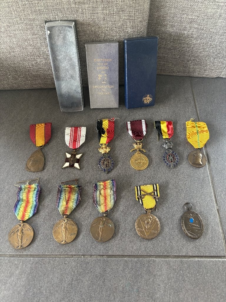 Schitterend Lot WO1 & WO2 Medailles (België & Duitsland), Verzamelen, Ophalen of Verzenden, Landmacht, Overige typen