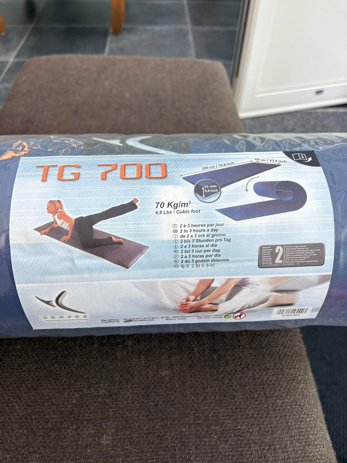 Dikke fitness mat, Enlèvement