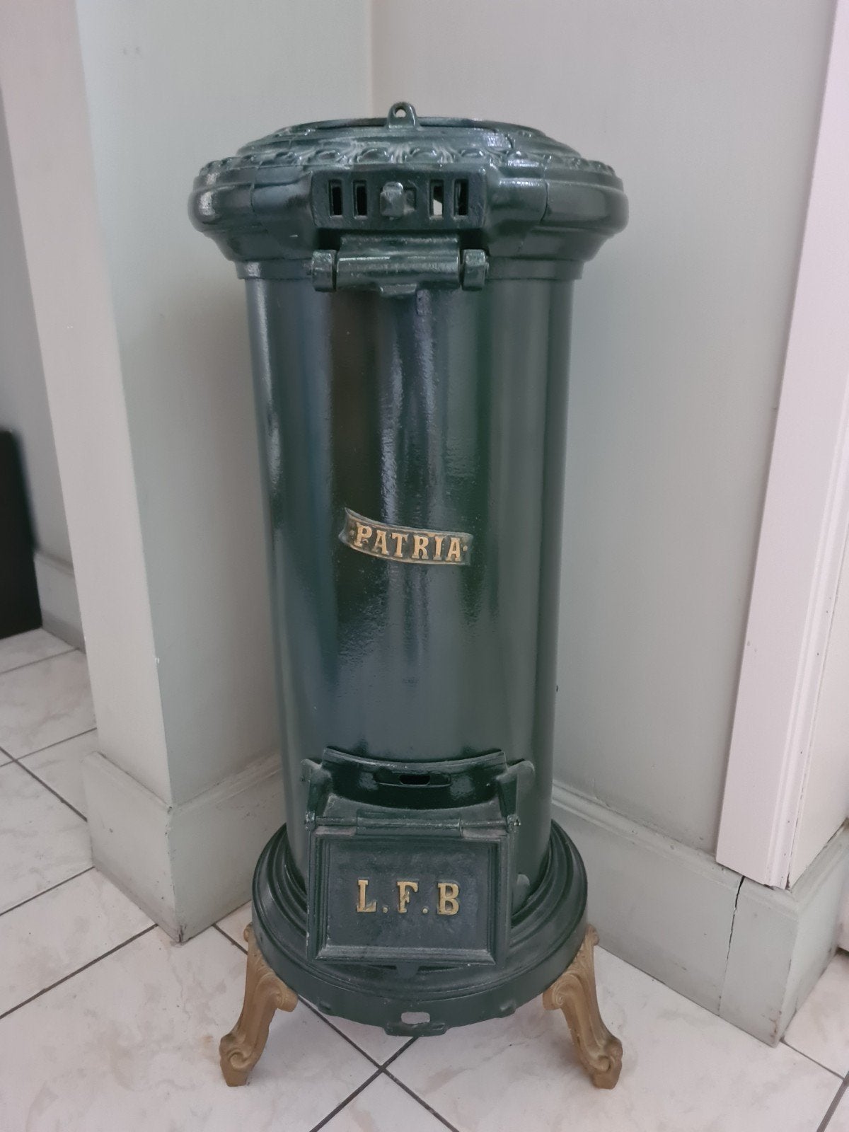 vintage kacheltje, Ophalen
