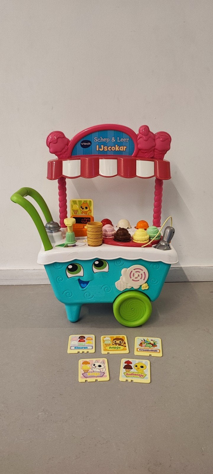vtech schep & leer ijscokar, Kinderen en Baby's, Speelgoed | Vtech, Ophalen, Zo goed als nieuw
