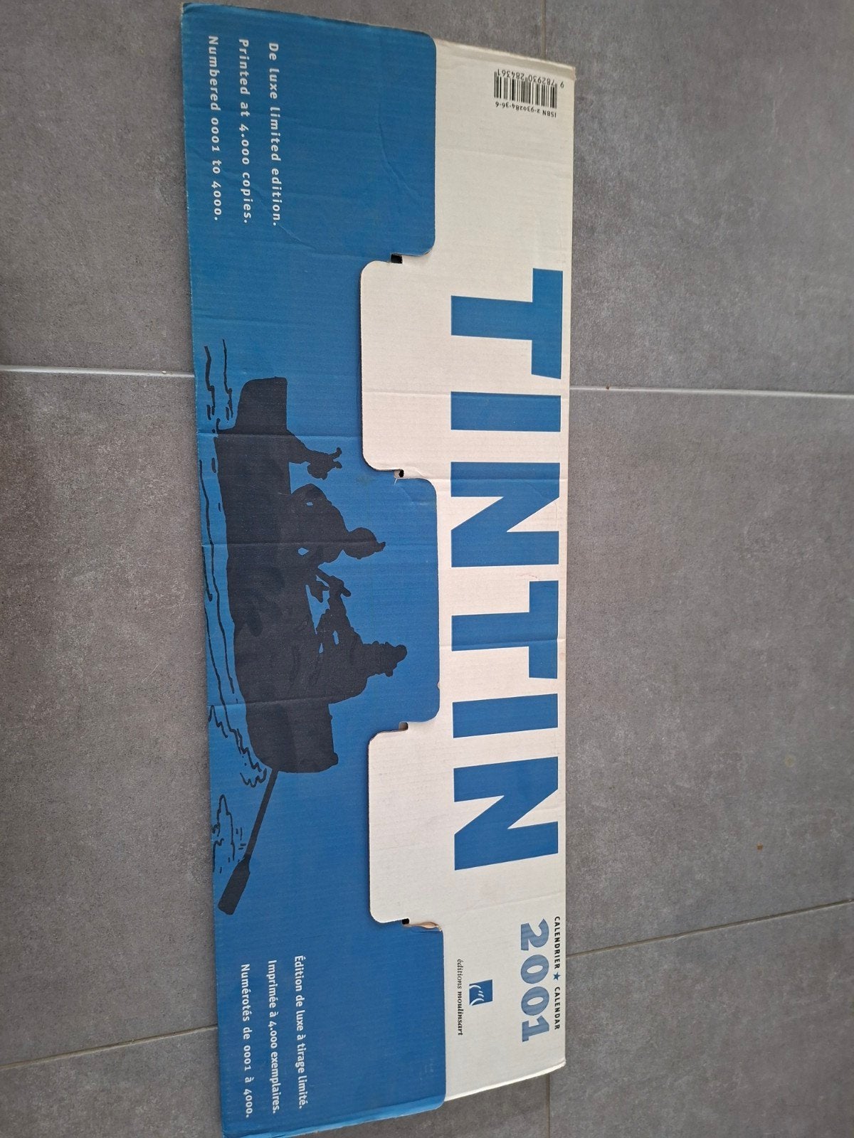 Calendrier Tintin de luxe 2001, Ophalen