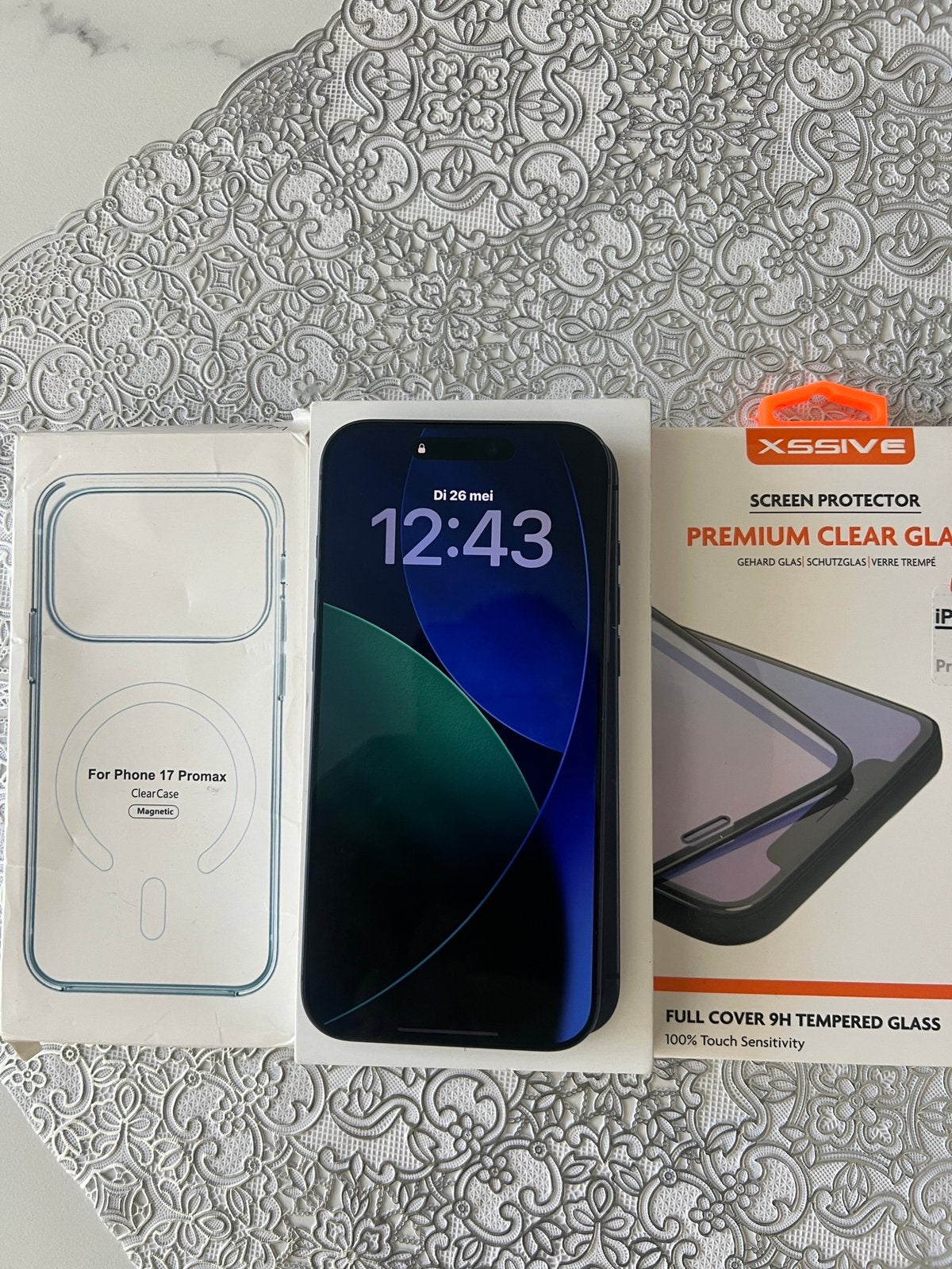 Iphone 17 pro max Diepblauw + hoesje en schermbeschermer, Telecommunicatie, Mobiele telefoons | Apple iPhone, 256 GB, Nieuw, Ophalen of Verzenden
