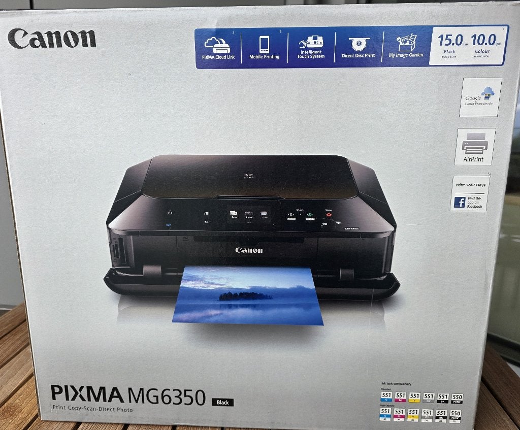 Printer + scanner CANON PIXMA MG6350, Ophalen