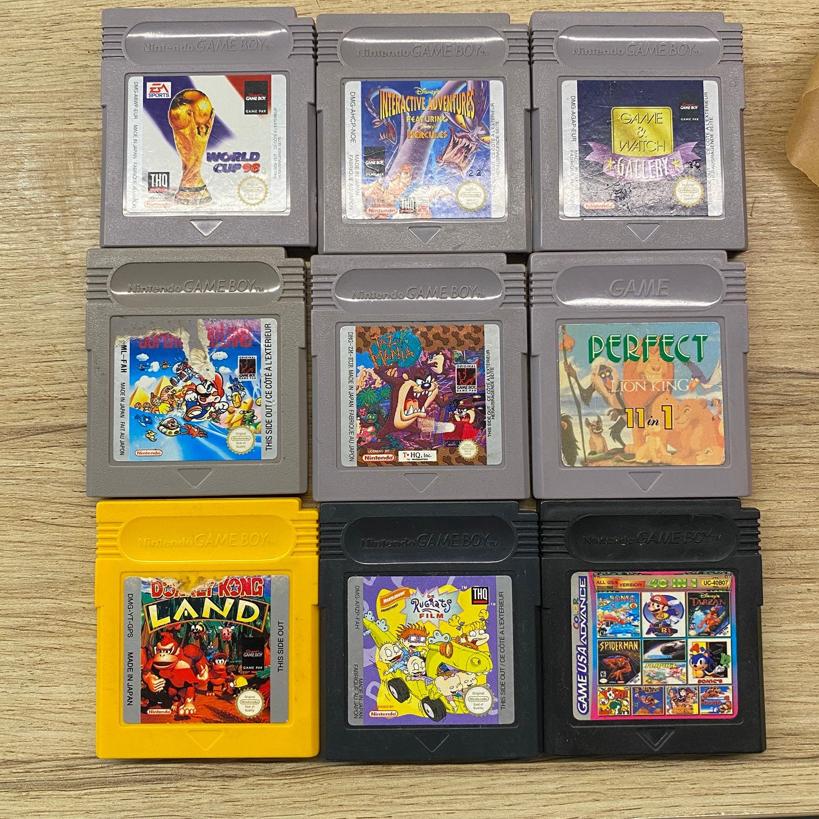 9 Courtouches Game Boy-spellen, Ophalen of Verzenden, Zo goed als nieuw