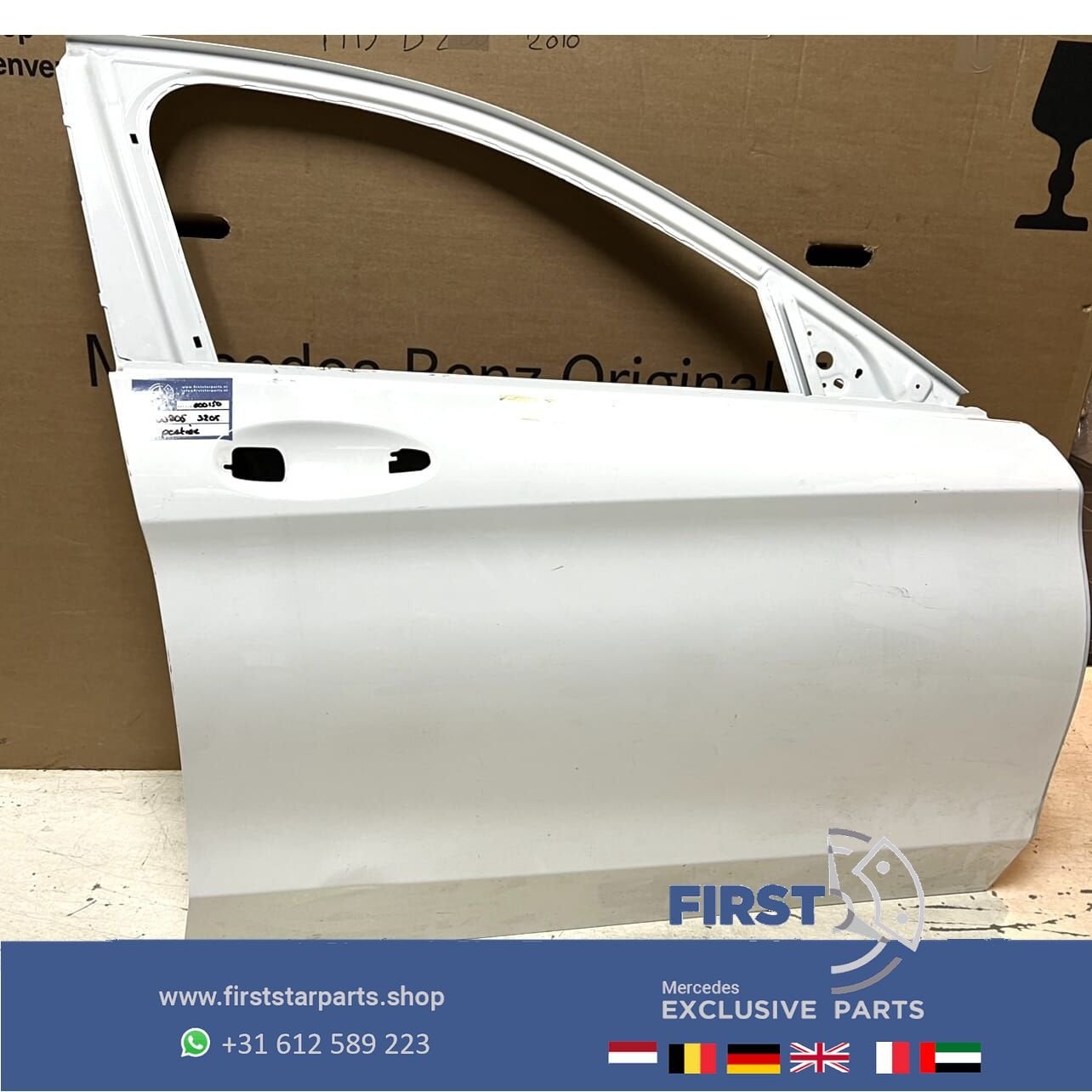 W205 C63 DEUR rechtsvoor Mercedes C Klasse ZWART WIT GRIJS p, Gebruikt, -, Deur, Ophalen of Verzenden