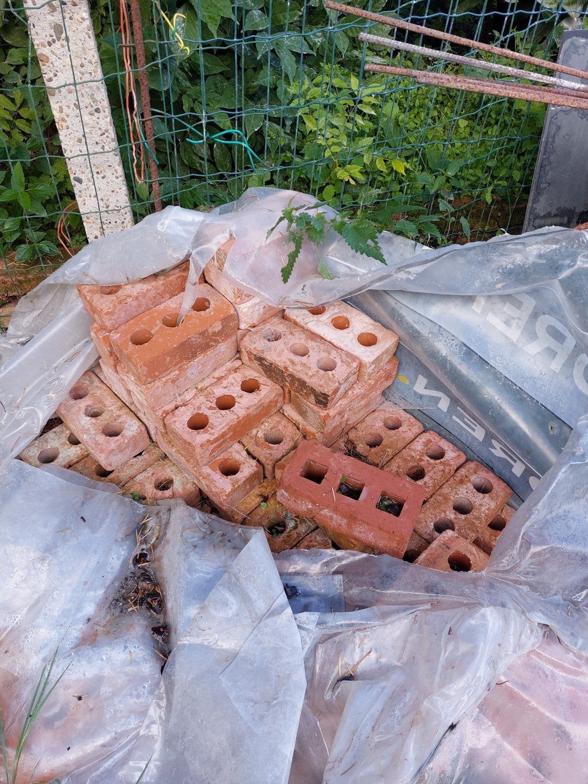 Gratis gevelstenen ong 1/3 pallet, Ophalen, Nieuw, Bakstenen