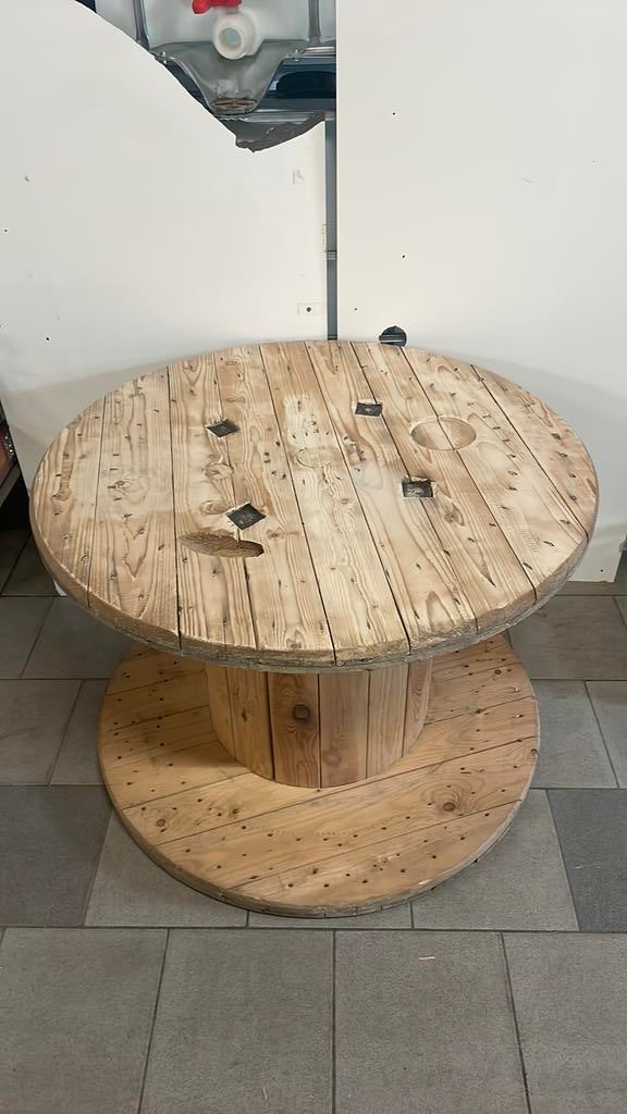 Touret en bois dia:98cm lar 70cm faire offre apd 20€, Enlèvement, Comme neuf, Rond, Bois