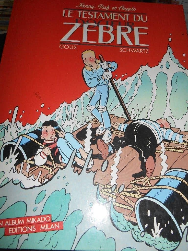 Fanny, Raf et Angelo " le testament du docteur Zébre" eo, Enlèvement ou Envoi
