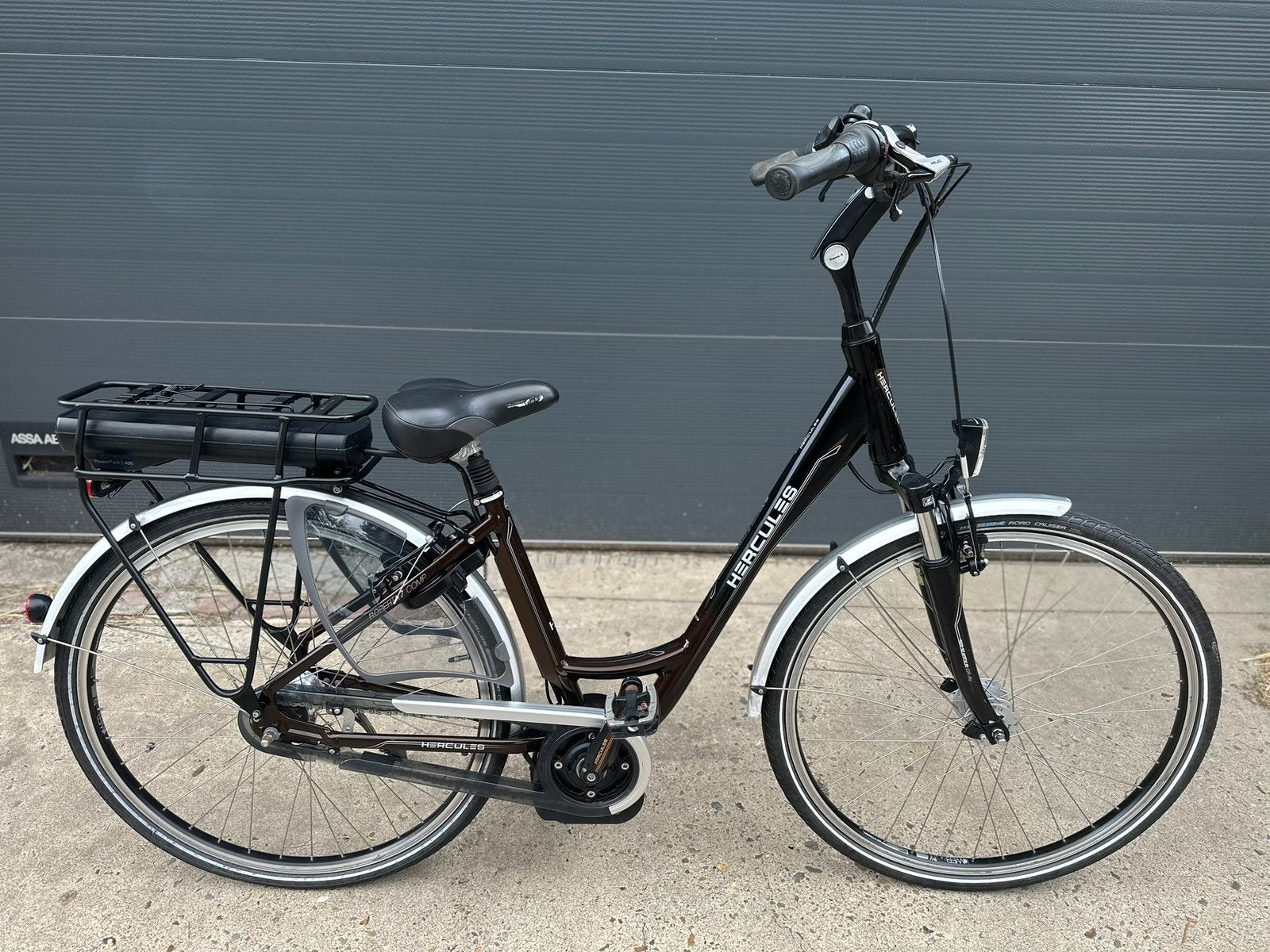 Electrische hercules bosch middenmotor lage maat 46, Minder dan 47 cm, Ophalen, Zo goed als nieuw, Versnellingen